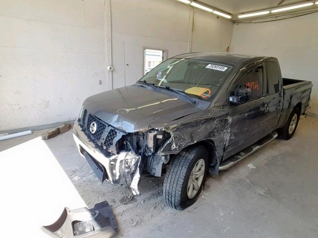 1N6BA0CA2BN316948 - 2011 NISSAN TITAN S GRAY photo 2