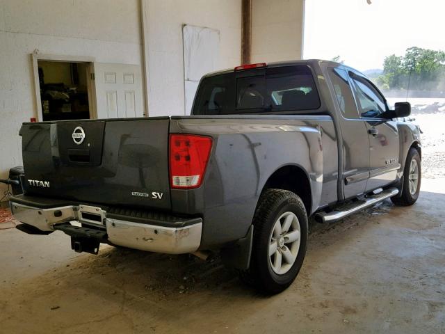 1N6BA0CA2BN316948 - 2011 NISSAN TITAN S GRAY photo 4