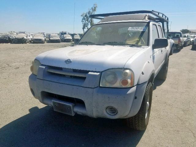 1N6ED27TX1C317271 - 2001 NISSAN FRONTIER C WHITE photo 2