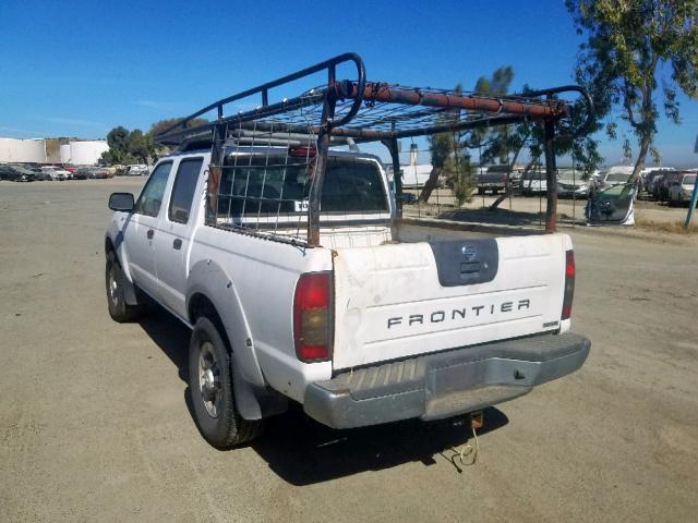 1N6ED27TX1C317271 - 2001 NISSAN FRONTIER C WHITE photo 3