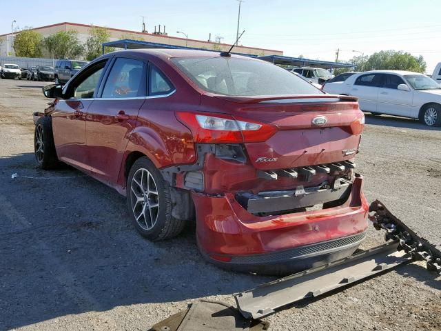 1FADP3J21EL355544 - 2014 FORD FOCUS TITA RED photo 3