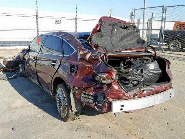 4T1BK1EB1GU205960 - 2016 TOYOTA AVALON XLE BURGUNDY photo 3