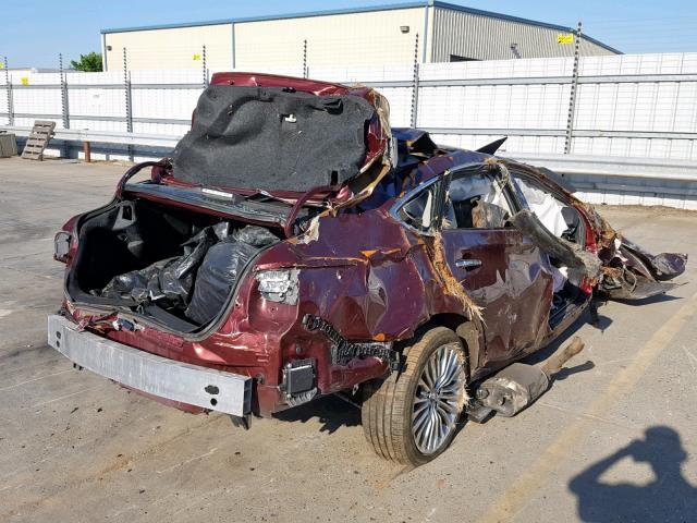 4T1BK1EB1GU205960 - 2016 TOYOTA AVALON XLE BURGUNDY photo 4