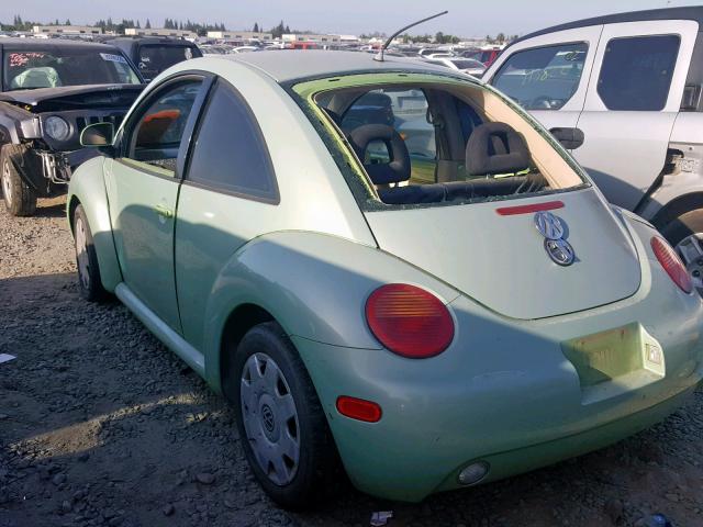 3VWBC21CXYM430127 - 2000 VOLKSWAGEN NEW BEETLE GREEN photo 3