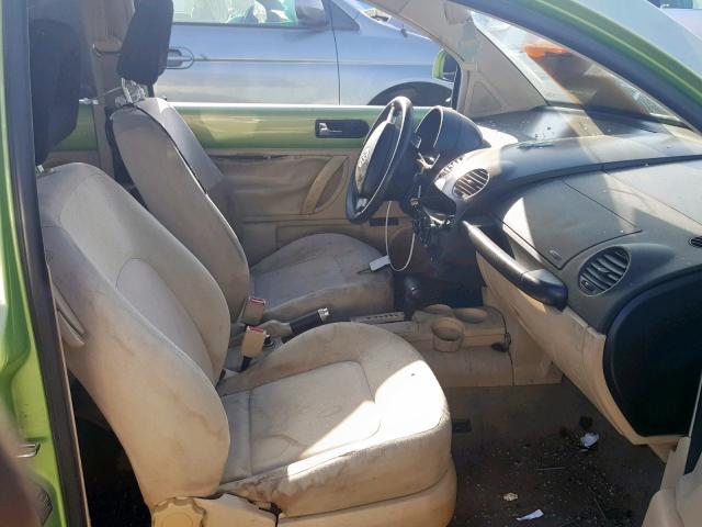 3VWBC21CXYM430127 - 2000 VOLKSWAGEN NEW BEETLE GREEN photo 5