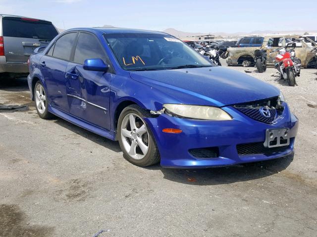 1YVHP80D835M52280 - 2003 MAZDA 6 S BLUE photo 1