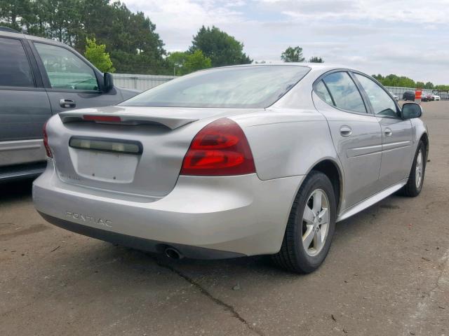 2G2WP552481176504 - 2008 PONTIAC GRAND PRIX SILVER photo 4