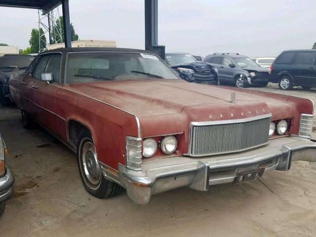 4Y82A820134 - 1974 LINCOLN CONTINENTA RED photo 1