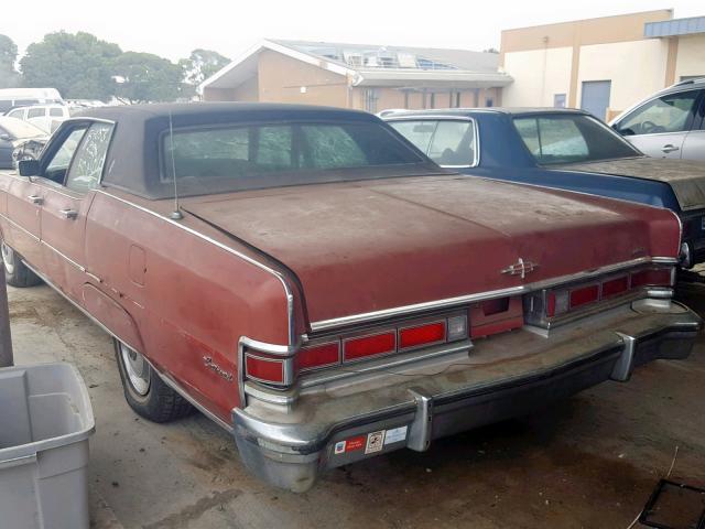 4Y82A820134 - 1974 LINCOLN CONTINENTA RED photo 3