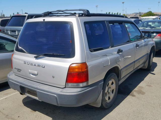 JF1SF635XYH731023 - 2000 SUBARU FORESTER L SILVER photo 4