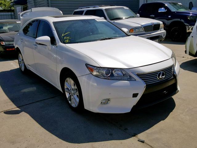 JTHBW1GG8D2009344 - 2013 LEXUS ES 300H WHITE photo 1