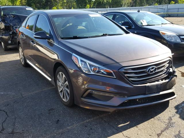 5NPE34AF7FH065611 - 2015 HYUNDAI SONATA SPO BROWN photo 1