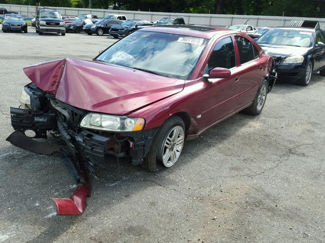 YV1RS592652484930 - 2005 VOLVO S60 2.5T MAROON photo 2