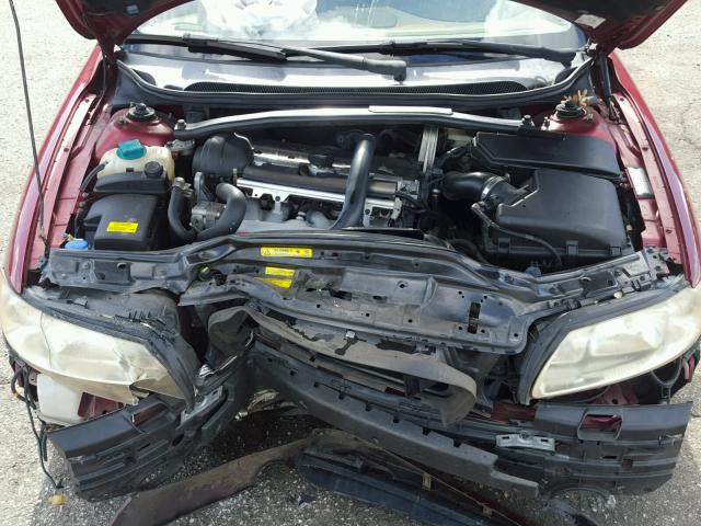 YV1RS592652484930 - 2005 VOLVO S60 2.5T MAROON photo 7