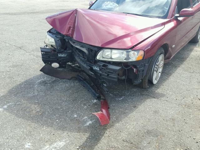 YV1RS592652484930 - 2005 VOLVO S60 2.5T MAROON photo 9