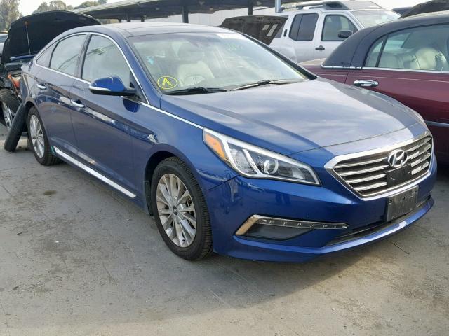 5NPE34AF9FH178332 - 2015 HYUNDAI SONATA SPO BLUE photo 1