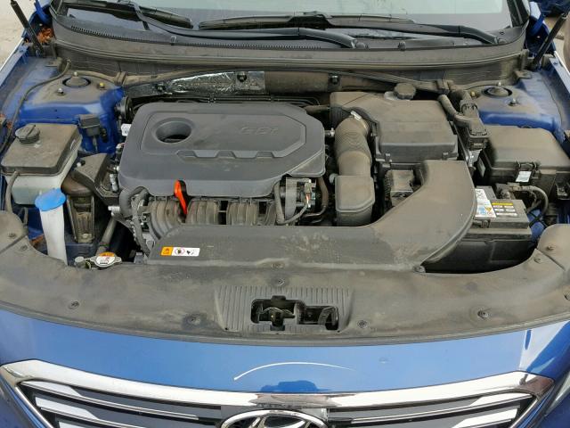 5NPE34AF9FH178332 - 2015 HYUNDAI SONATA SPO BLUE photo 7