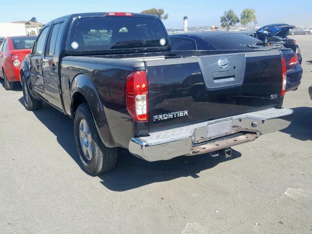 1N6AD09U17C459591 - 2007 NISSAN FRONTIER C BLACK photo 3