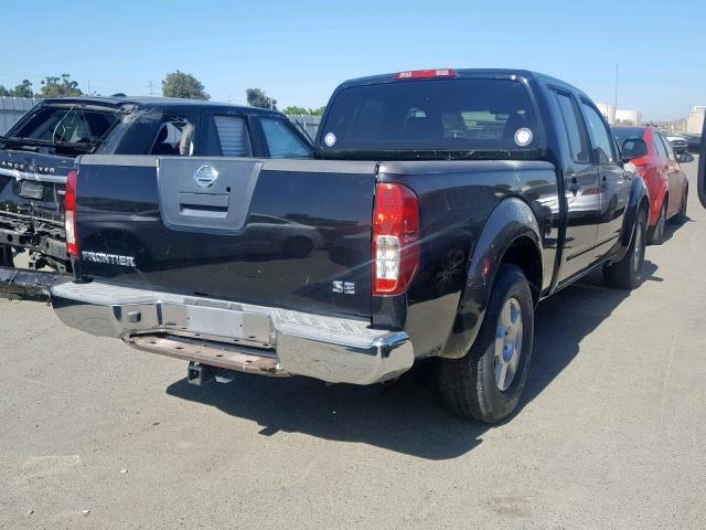 1N6AD09U17C459591 - 2007 NISSAN FRONTIER C BLACK photo 4