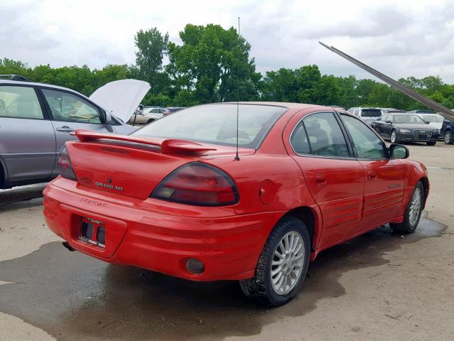 1G2NE52E4XM751557 - 1999 PONTIAC GRAND AM S RED photo 4