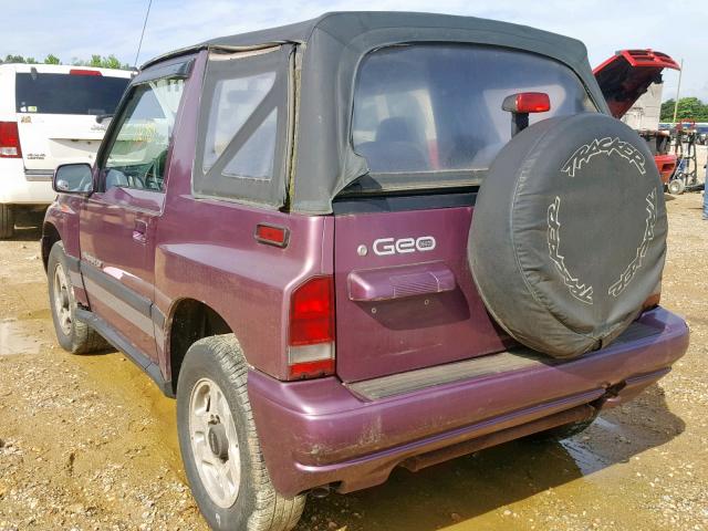 2CNBJ1867T6913723 - 1996 GEO TRACKER PURPLE photo 3