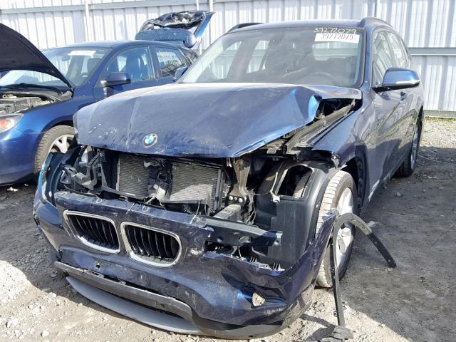 WBAVL1C54EVY22687 - 2014 BMW X1 XDRIVE2 BLUE photo 2