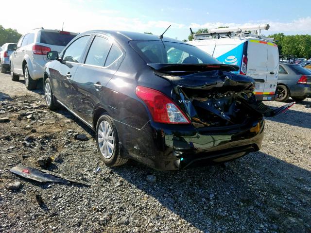 3N1CN7AP7GL858553 - 2016 NISSAN VERSA S BLACK photo 3