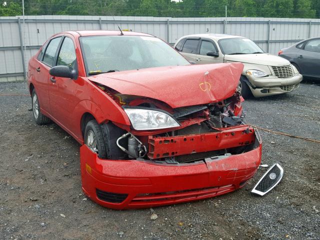 1FAFP34N27W153912 - 2007 FORD FOCUS ZX4 RED photo 1