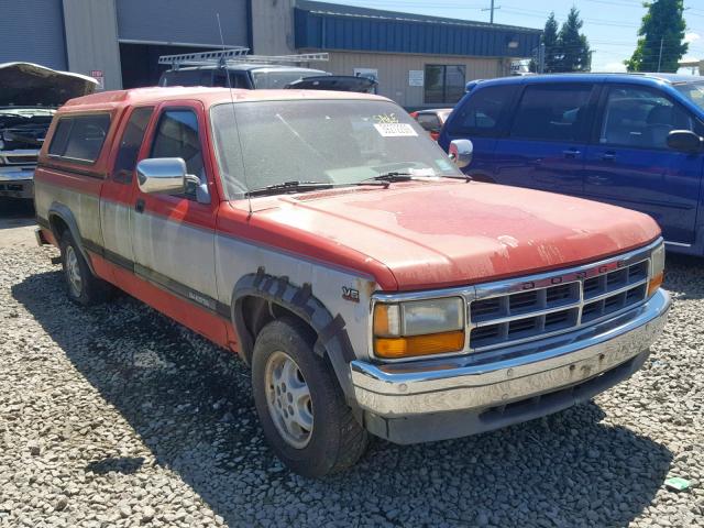 1B7GL23X7RS725509 - 1994 DODGE DAKOTA RED photo 1