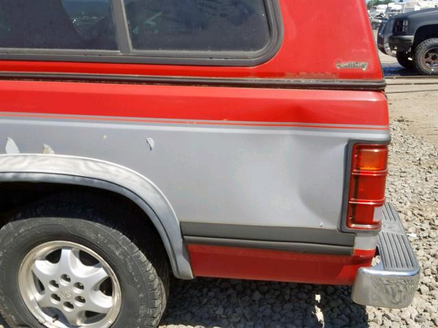 1B7GL23X7RS725509 - 1994 DODGE DAKOTA RED photo 9