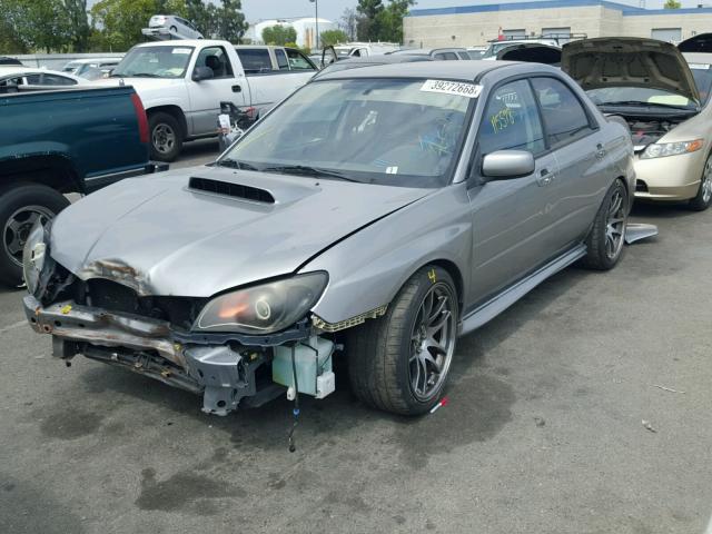 JF1GD75657G506682 - 2007 SUBARU IMPREZA WR GRAY photo 2