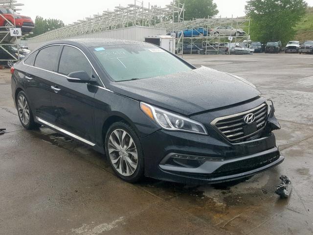 5NPE34AB2FH255460 - 2015 HYUNDAI SONATA SPO BLACK photo 1