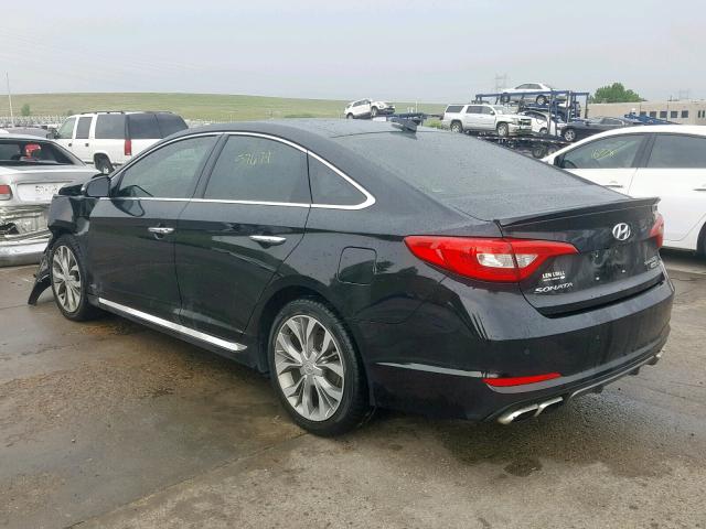 5NPE34AB2FH255460 - 2015 HYUNDAI SONATA SPO BLACK photo 3