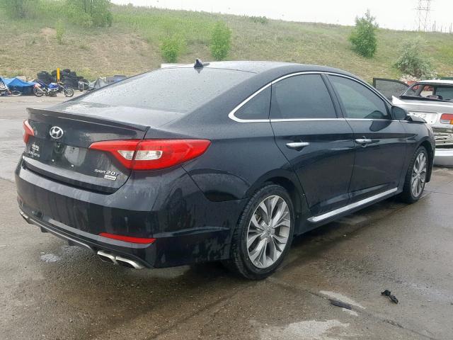 5NPE34AB2FH255460 - 2015 HYUNDAI SONATA SPO BLACK photo 4