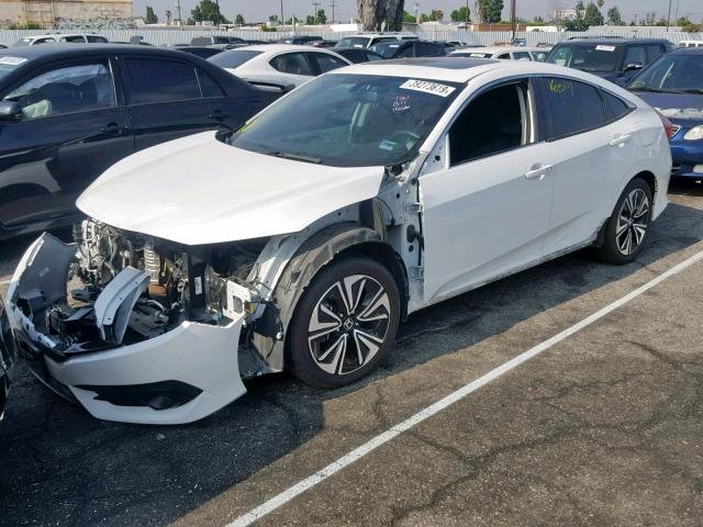 2HGFC1F72HH643907 - 2017 HONDA CIVIC EXL WHITE photo 2