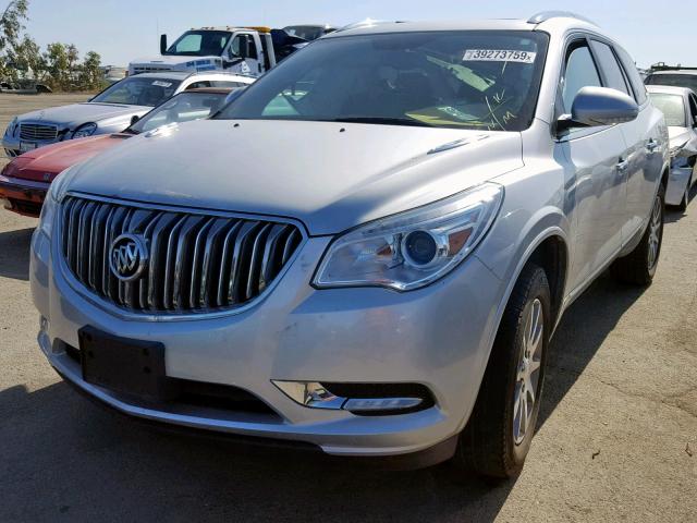 5GAKRBKD3FJ305507 - 2015 BUICK ENCLAVE SILVER photo 2