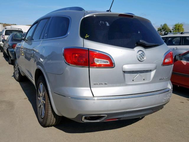 5GAKRBKD3FJ305507 - 2015 BUICK ENCLAVE SILVER photo 3