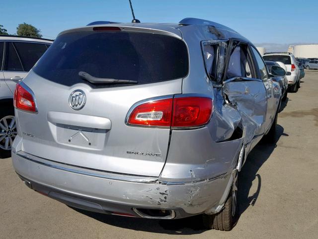 5GAKRBKD3FJ305507 - 2015 BUICK ENCLAVE SILVER photo 4