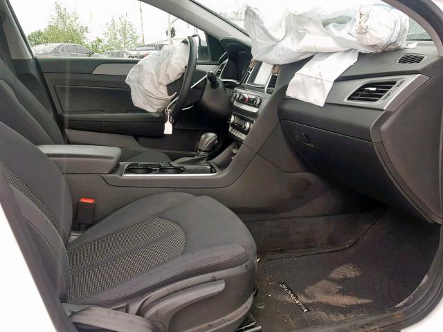 5NPE34AF5JH662961 - 2018 HYUNDAI SONATA SPO WHITE photo 5