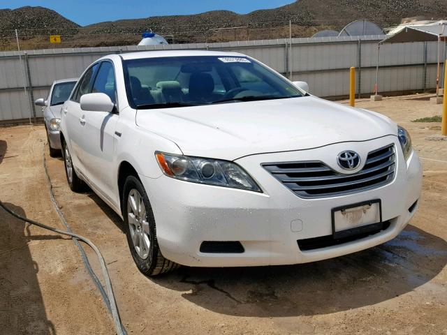 JTNBB46KX93050754 - 2009 TOYOTA CAMRY HYBR WHITE photo 1