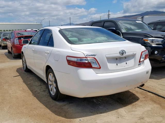 JTNBB46KX93050754 - 2009 TOYOTA CAMRY HYBR WHITE photo 3