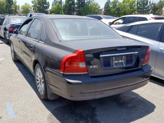 YV1TS91Z241338261 - 2004 VOLVO S80 T6 BLACK photo 3