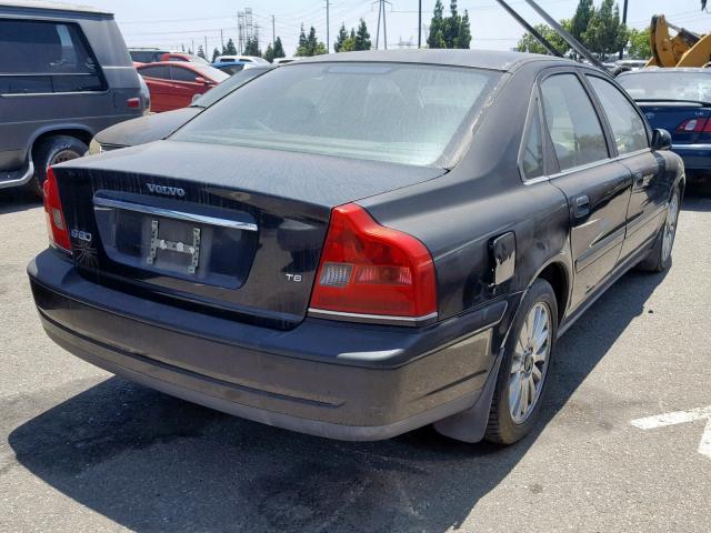 YV1TS91Z241338261 - 2004 VOLVO S80 T6 BLACK photo 4