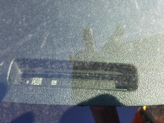 1G1ZC5E00CF110156 - 2012 CHEVROLET MALIBU 1LT 白色 照片 10