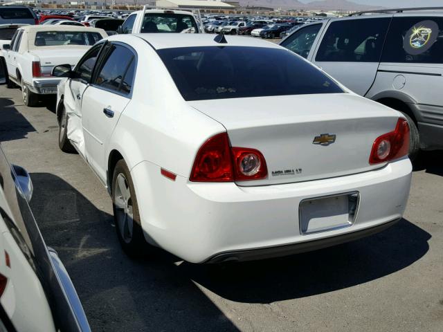 1G1ZC5E00CF110156 - 2012 CHEVROLET MALIBU 1LT 白色 照片 3