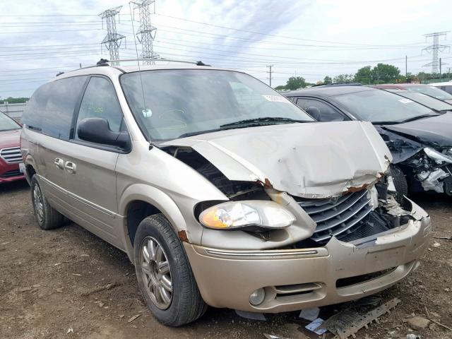 2C8GP64L05R338625 - 2005 CHRYSLER TOWN & COU GOLD photo 1