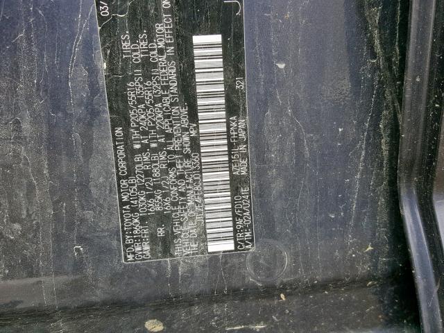 JTLZE4FE8CJ013360 - 2012 TOYOTA SCION XB 黑色 照片 10