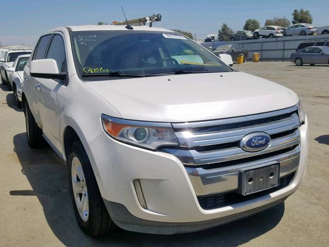 2FMDK4JC2BBA12627 - 2011 FORD EDGE SEL WHITE photo 1