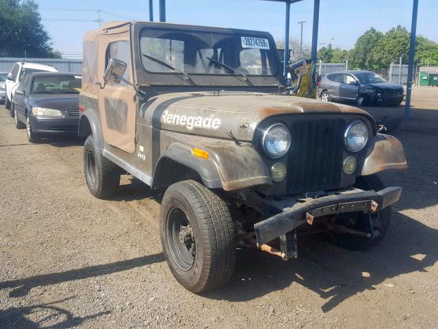 J8F93AA045264 - 1978 JEEP CJ-7 BROWN photo 1