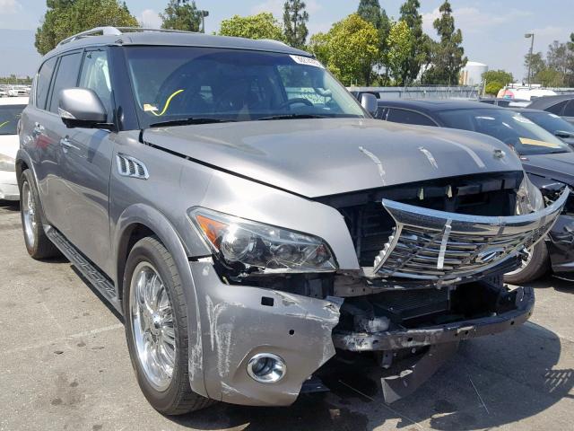 JN8AZ2NF5C9515809 - 2012 INFINITI QX56 SILVER photo 1